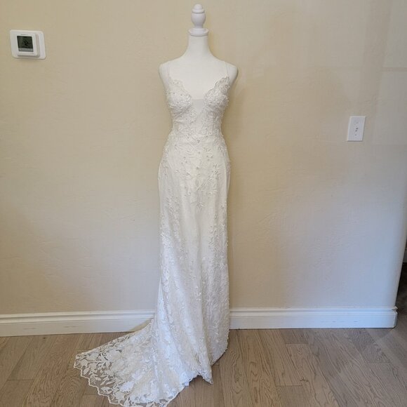Lulus Ivory Enchanted Eternity Maxi (Bridal), #2006756, Size 8, $325 - Picture 3 of 8